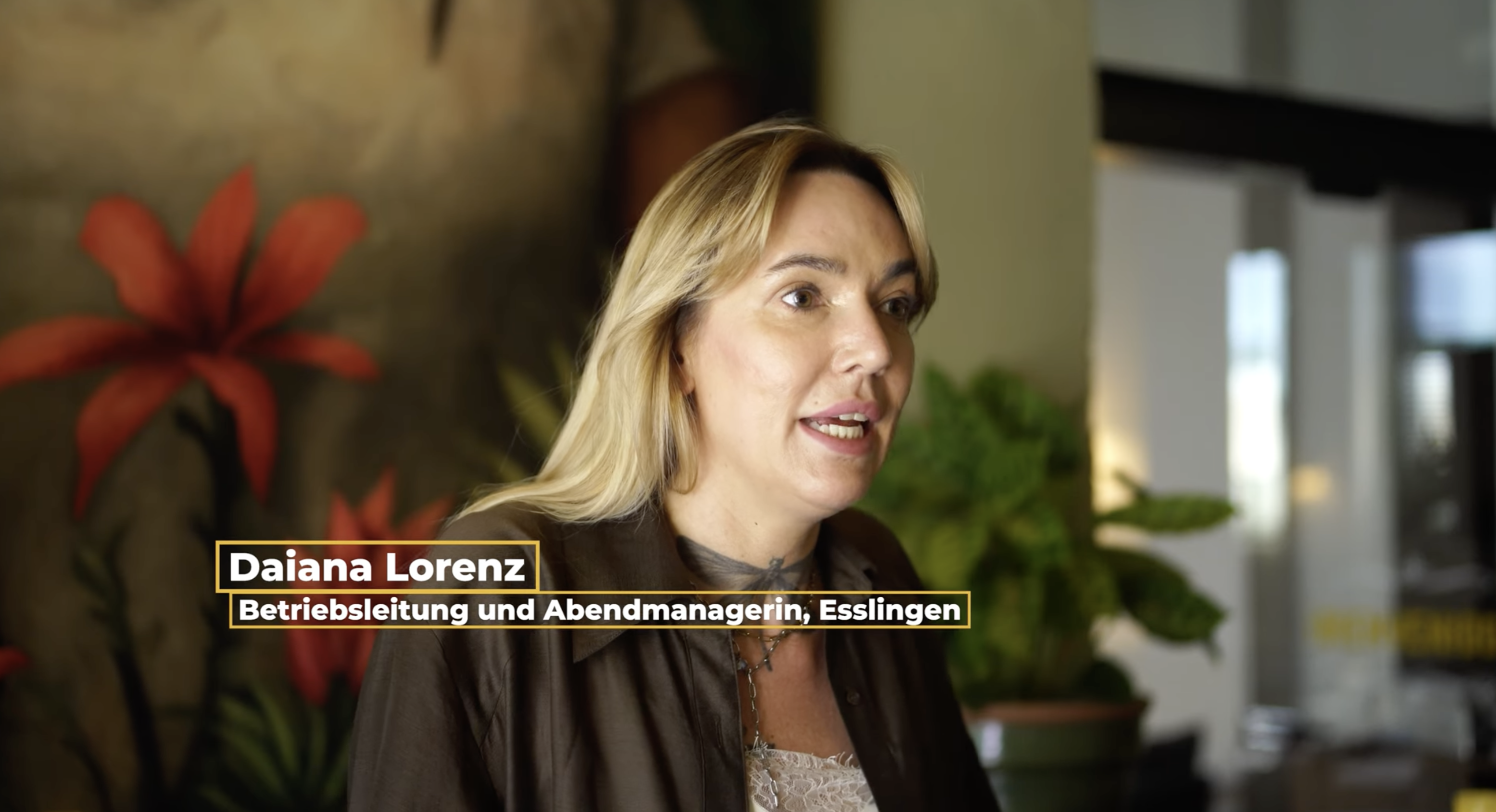 Daiana Lorenz, Betriebsleitung und Abendmanagerin Esslingen — Diana hält den Abend